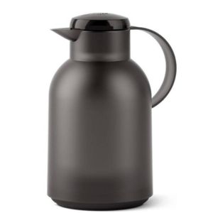 Garrafa Térmica de 1,5 Litros Quick Press Samba Emsa Preta