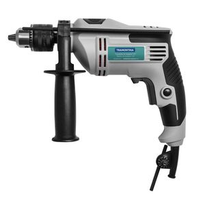 Furadeira de Impacto Tramontina 1/2" com Empunhadura Auxiliar Velocidade Variável e Sistema de Reversão Branca – 220 Volts