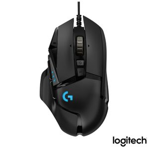 Mouse Óptico para Jogos com RBG Ajustável Preto - Logitech - G502