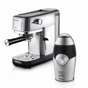 Máquina Café Espresso Manual Ariete Jade Slim Metal + Moedor Ariete Pro Grind 150W