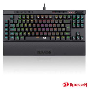 Teclado Mecânico Optico Gamer para Windows e Mac Magic-Wand Pro RGB Preto Switch Marrom - Redragon - K587RGB-PRO