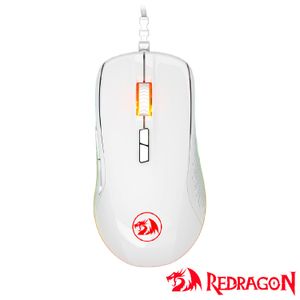 Mouse Gamer para PC e Mac Stormrage RGB Branco - Redragon - M718W-RGB