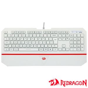 Teclado Membrana Gamer para Windows e Mac Karura 2 Rgb Branco - Redragon - K502W-N