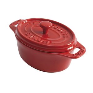 Caçarola Oval 11 cm Cerâmica Cereja Staub