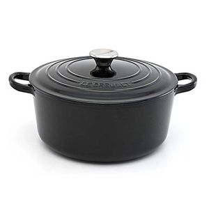 Panela Redonda Signature 20 cm Preto Black Onix Le Creuset