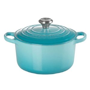 Caçarola Redonda Funda Azul Caribe Signature 24Cm - Le Creuset