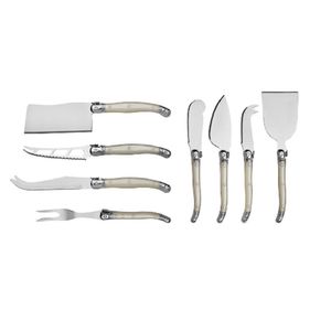 Conjunto De Facas Para Queijo Em Inox Perola 8 Peças - Hauskraft