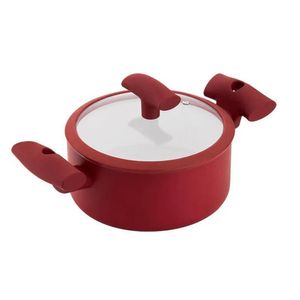 Caçarola Soft Touch Com Tampa Vermelha 24X11cm 4,500 Litros - Hercules