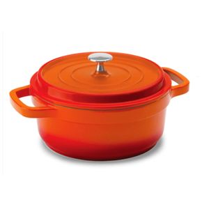 Caçarola Studio Laranja E Vermelho Com Tampa 21,3X9cm 3 Litros - Hercules