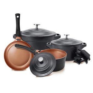 Jogo De Panela Premier Antiaderente Black 4 Peças - Le Cook