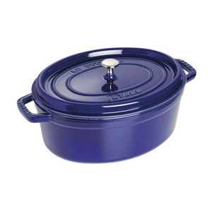Caçarola Oval, 31cm, Azul Marinho, Ferro Fundido
