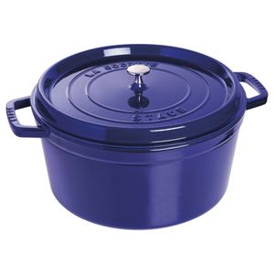 Caçarola Redonda, 30cm, Azul Marinho, Ferro Fundido