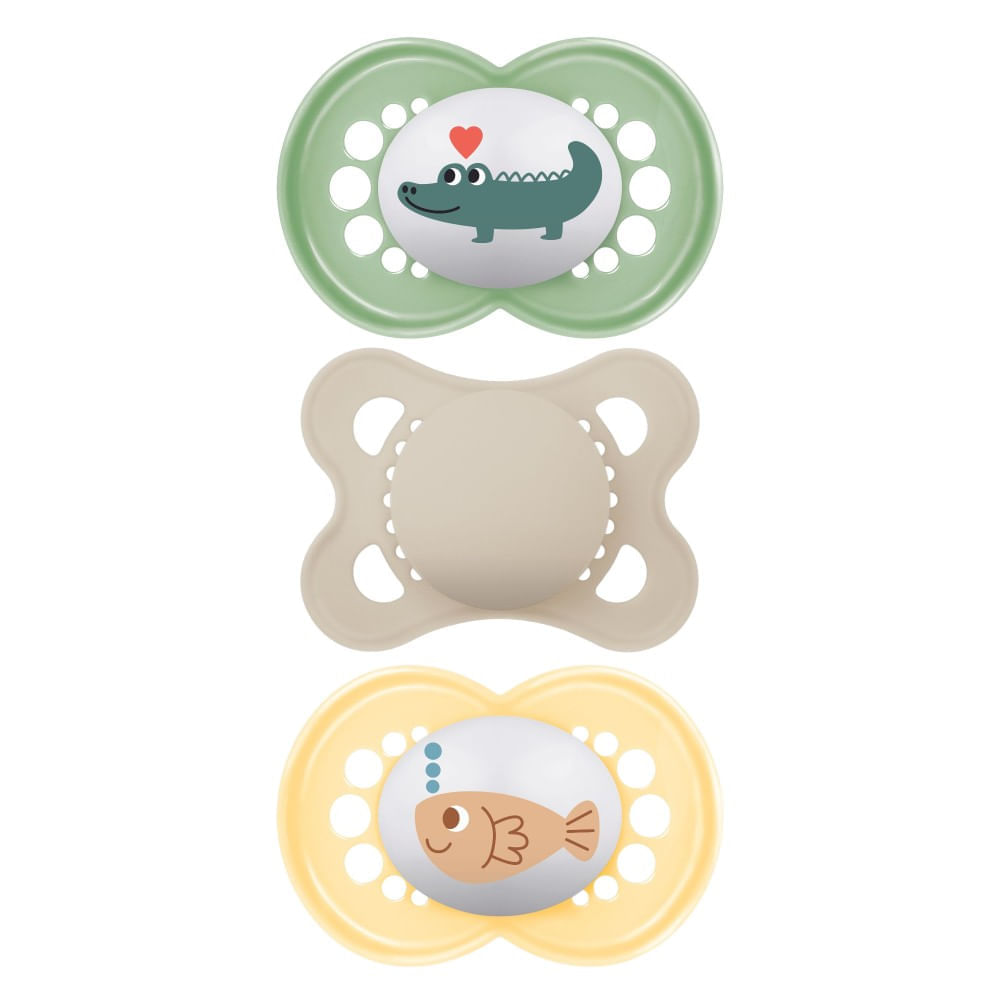 Kit com 3 Chupetas Original Bico de Silicone 0m+ Neutra Kit com 3 Chupetas Original Bico de Silicone 0m+ Neutra