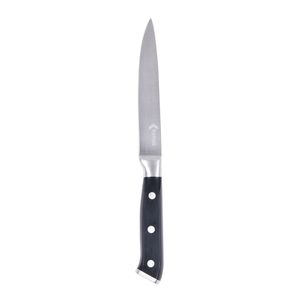 Faca para Pão e Vegetais Aço Inox 15,5cm Kenya Preta