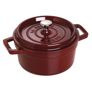Caçarola Redonda, 22cm, Vermelho Granada, Ferro Fundido