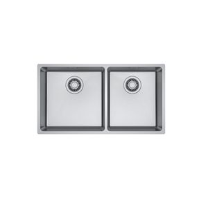 Cuba de embutir e sobrepor em aço inox Linea Dupla 74x40 cm