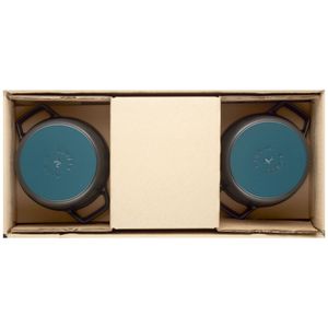 Conjunto com 3 Caçarolas Redondas, 14cm, Preta, Ferro Fundido