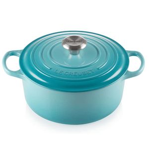 Caçarola Redonda Azul Caribe Signature 22Cm - Le Creuset