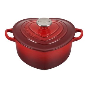 PANELA CORAÇÃO LE CREUSET 20CM SIGNATURE FERRO ESMALTADO