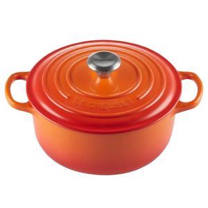 PANELA REDONDA LE CREUSET 18CM SIGNATURE FERRO ESMALTADO