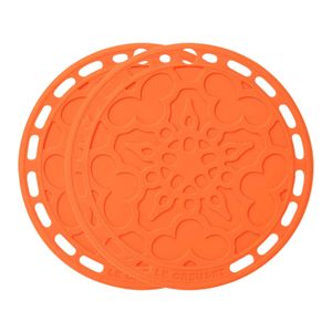 KIT 2 SUPORTE SILICONE FRENCH PARA PANELAS LE CREUSET 20CM