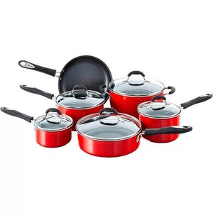 CONJUNTO CUISINART DE PANELAS ADVANTAGE 11 PEÇAS VERMELHO 55-11R