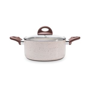 Caçarola com tampa Ø24 Ceramic Life Granada indução - Brinox 24 cm