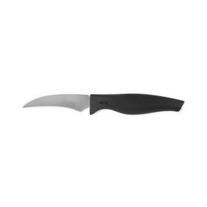 Faca para Descascar Frutas 3 polegadas lâmina em aço inoxidável, polido e temperado cabo preto Cross Brinox ideal para frutas delicadas