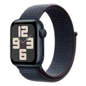 Apple Watch SE (GPS, 40 mm) Caixa de Alumínio Meia-Noite Pulseira Loop Esportiva Tinto