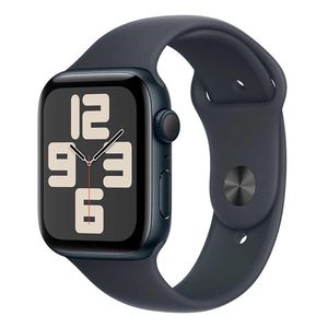 Apple Watch SE (GPS, 44 mm) Caixa de Alumínio Meia-Noite Pulseira Esportiva Meia-Noite