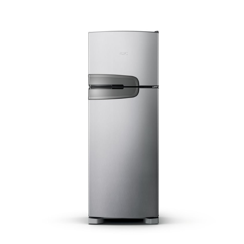 Geladeira Consul Frost Free Duplex 340 litros com Prateleiras Altura Flex cor inox - CRM39AK 110