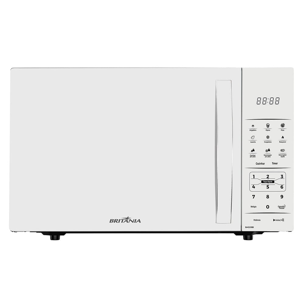 Micro-ondas Britânia 28 litros Branco BMO28BB - 127 Volts 110