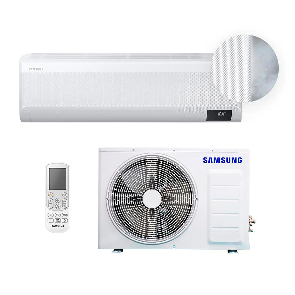 Ar Condicionado Split Inverter Windfree Connect Samsung 9000 Btus Frio Monofásico AR09CVFAMWKNAZ