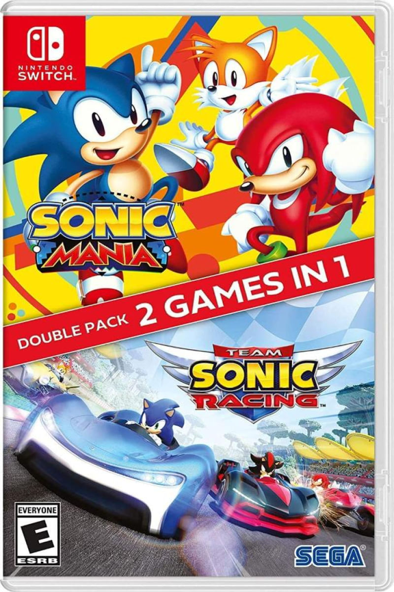 Imagem do produto Sonic Mania + Team Sonic Racing Double Pack Switch - Físico  em Fast Shop