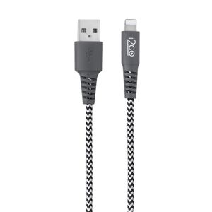 Cabo Lightning i2GO Certificado Mfi 1,5m 2,4a Preto e Branco