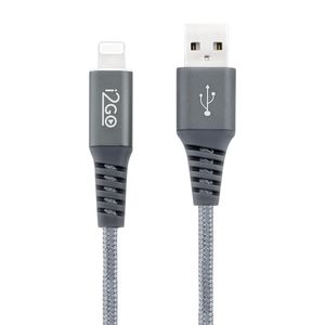 Cabo Lightning i2GO Certificado Mfi 2m 2,4a Chumbo