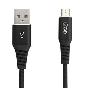 Cabo Micro USB i2GO 2 Metros Nylon Trançado Preto