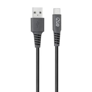 Cabo Usb-c i2GO 3m 2,4a Preto E Cinza