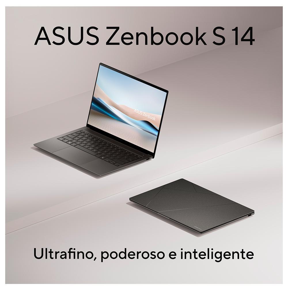 Notebook Asus Zenbook S 14, Core Ultra 7 258 V, 32GB, 1TB, W11 Home, Tela Touch 14 Notebook Asus Zenbook S 14, Core Ultra 7 258 V, 32GB, 1TB, W11 Home, Tela Touch 14