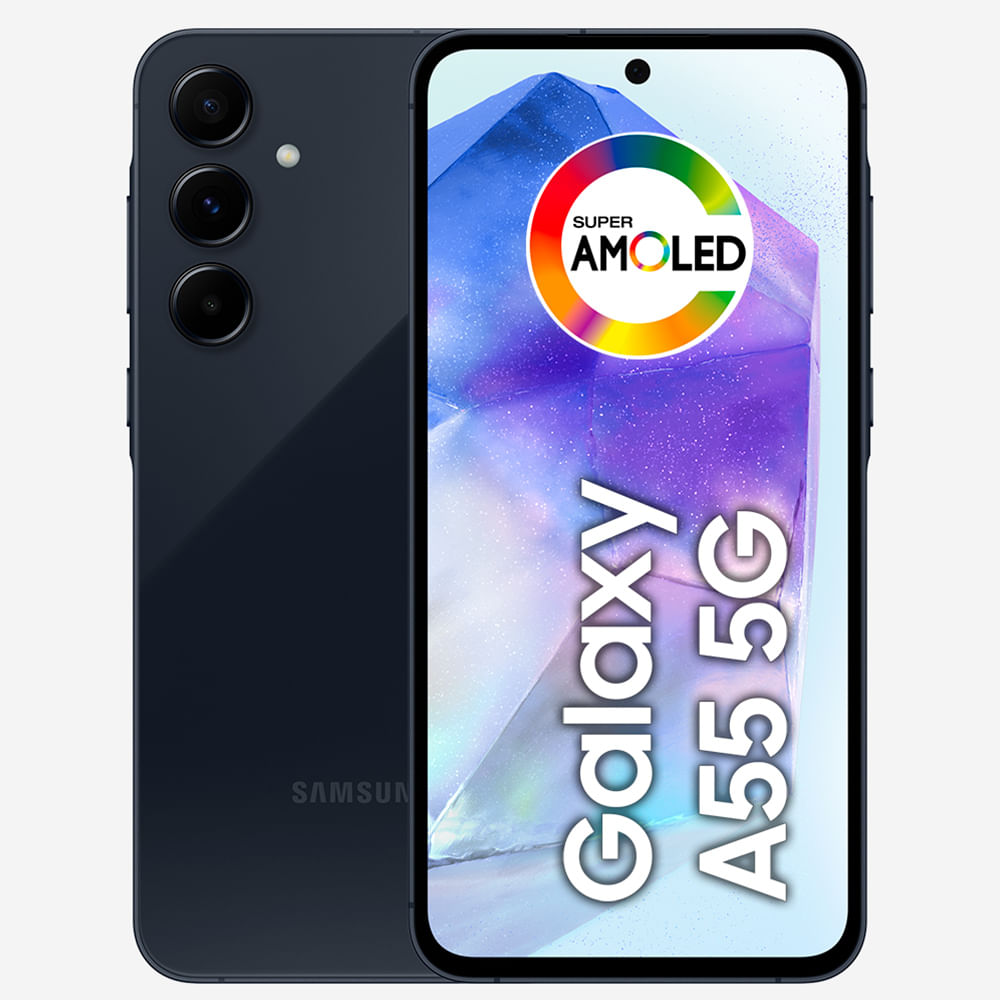 Smartphone Samsung Galaxy A55 5G Azul Escuro, 128GB, 8GB RAM Smartphone Samsung Galaxy A55 5G Azul Escuro, 128GB, 8GB RAM