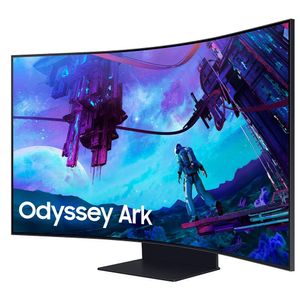 Monitor Gamer Curvo Samsung Odyssey Ark 2ª Geração 55", com Mini-LED, UHD, 165 Hz, 1ms(GtG), Preto