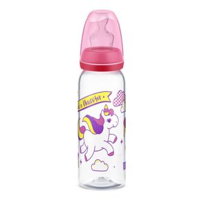 Mamadeira Magia Bico de Silicone 240ml 6m+ Rosa – Lillo