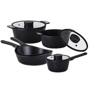 5 Panelas Vulkan em Cerâmica para Indução Neoflam Preto