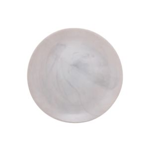 Prato de Sobremesa em Vidro Diwali Marble 19cm Luminarc Cinza Claro