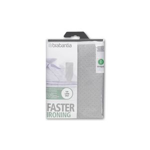 Capa para Tábua de Passar em Algodão Metalizado 135cm x 45cm  Brabantia D Cinza