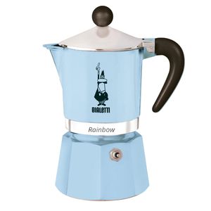 Cafeteira Rainbow 3 Xícaras Azul Claro Bialetti