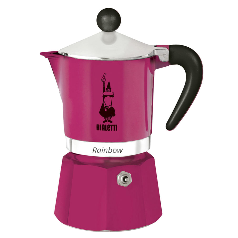Cafeteira Italiana Bialetti Rainbow Rosa - 10030163