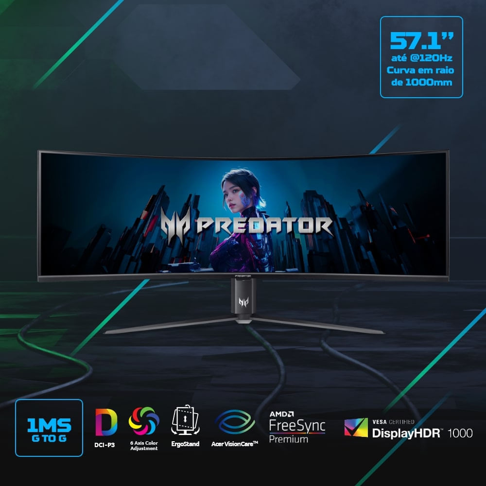 m's select様 Monitor Gamer Predator 57.1” Monitor Gamer Predator 57.1” Z57