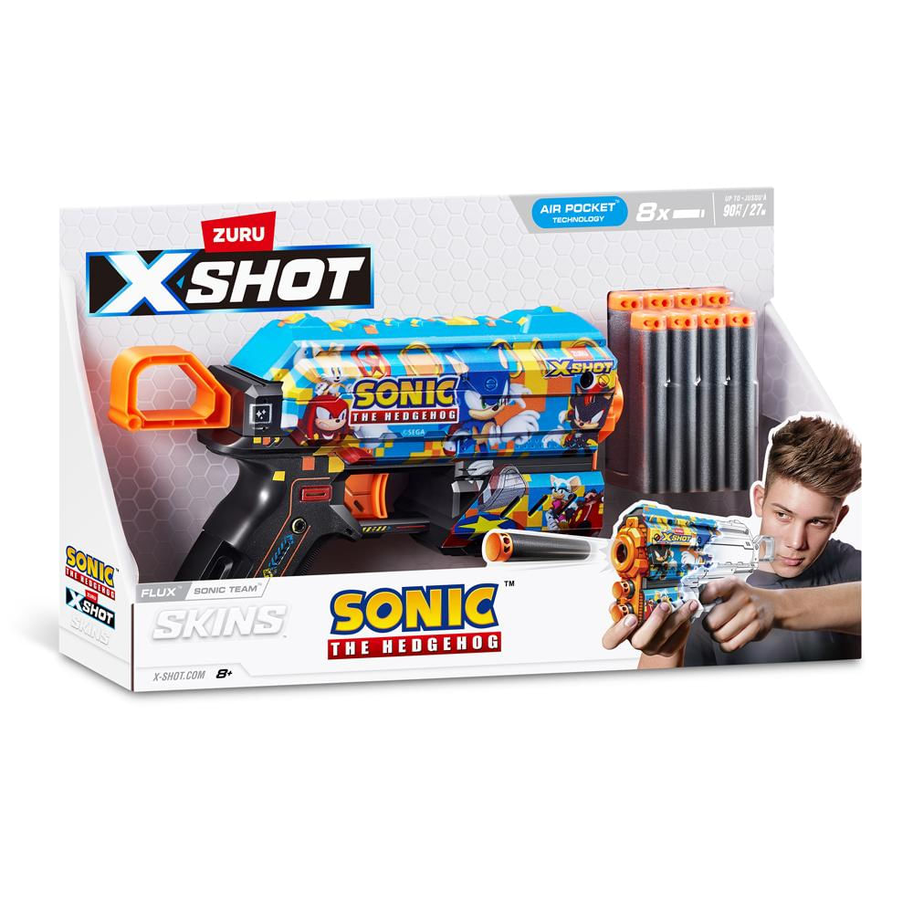 Lançador de Dardos X-Shot - Sonic Team | Fastshop