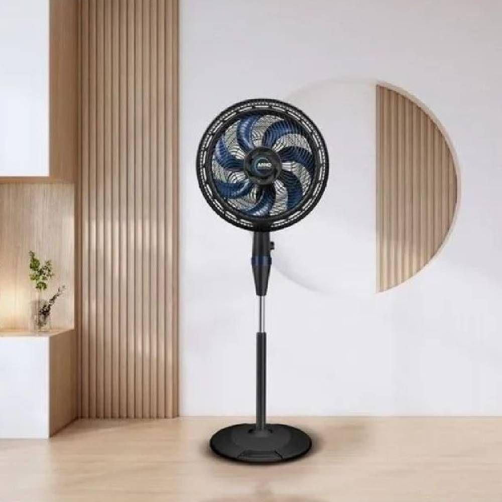 Ventilador de Coluna Arno VE7C X-treme 40CM 7 Pás Preto e Azul